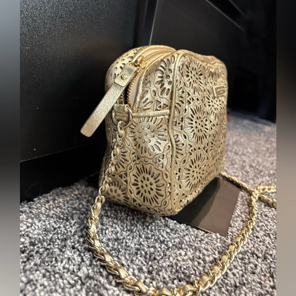 kate spade Gold Laser-Cut Crossbody Bag - Picture 5 of 12